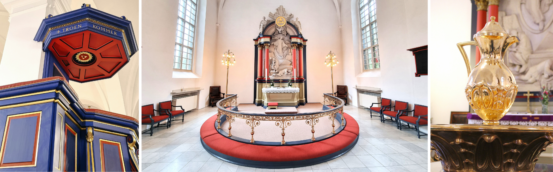 Inde i Ansgars Kirken